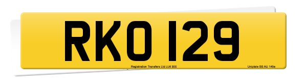 Registration number RKO 129